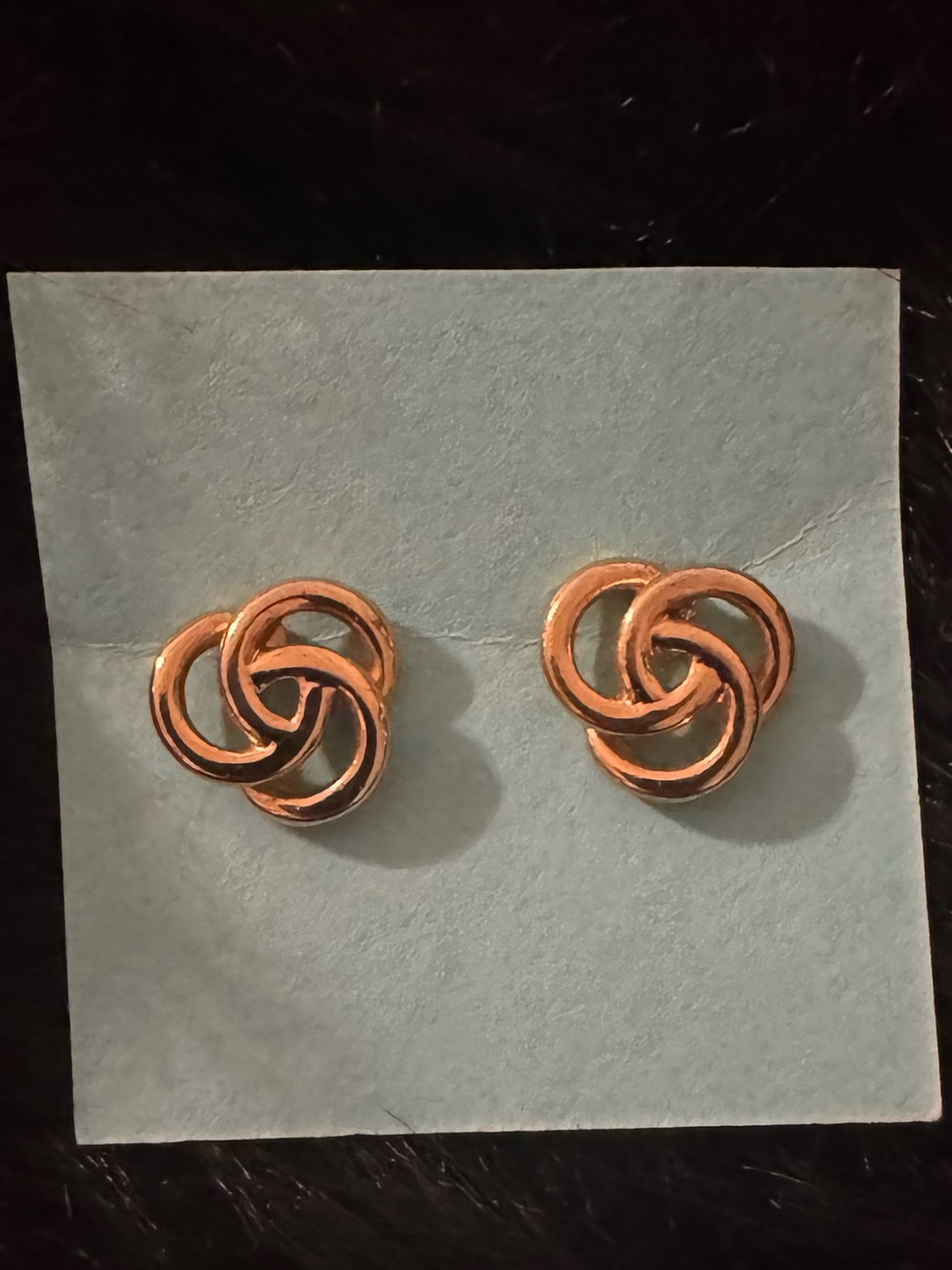 Maurices Rose Gold Interlocking Knot Stud Earrings - Women Jewelry